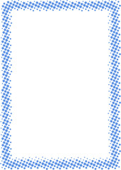 A4 frame with Christmas snowflake pattern