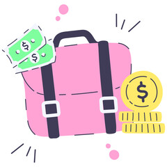 briefcase icon illustration