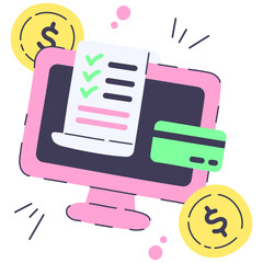 online payment icon illustration