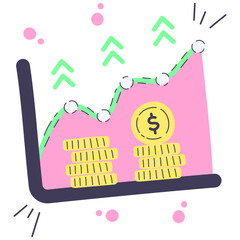 stocks icon illustration