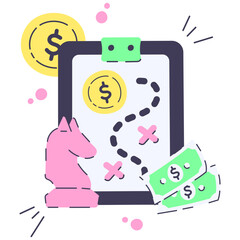 strategy icon illustration