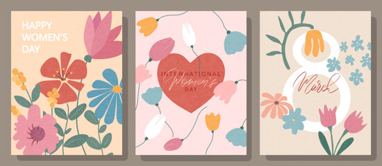 A set of postcards for March 8th