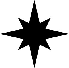 Fototapeta premium sparkle star minimalist drawing