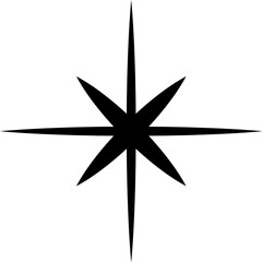 sparkle star minimalist drawing