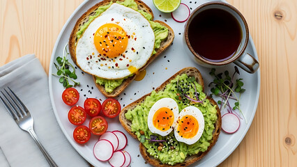 Healthy Avocado Toast with Eggs A Delicious and Nutritious Breakfast