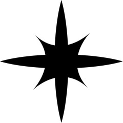 sparkle star minimalist drawing