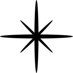 sparkle star minimalist drawing