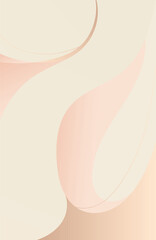 Soft Pastel Abstract Beige Fluid Wave Background for Minimalist Modern Design