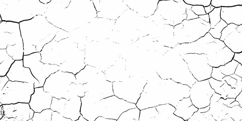 digital wall grunge and dust pattern surface Cracked white wall texture design element white background.

