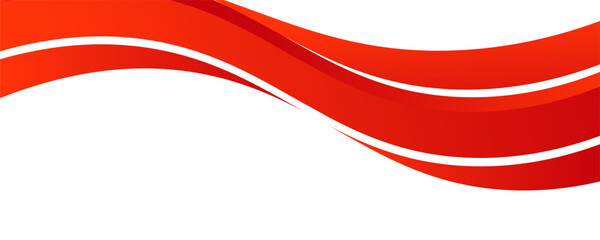 Vector red line background curve element with white space for text and message design, overlapping layers, vector