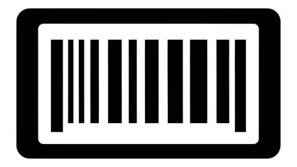 Barcode label for charity goods identification, inventory management system, retail tracking, and sales transactions.