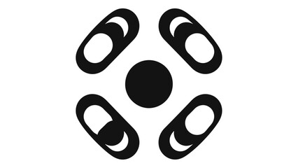 Community circle symbol representing unity, connection, teamwork, collaboration, inclusion, and social network support c