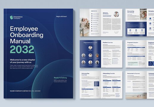 Corporate Brochure, Company Handbook & White Paper Report Template