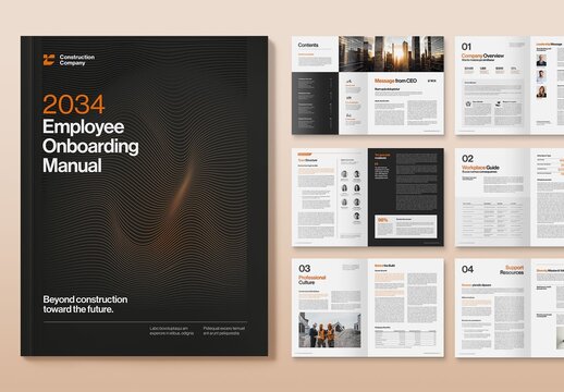 Corporate Brochure, Company Handbook & White Paper Report Template