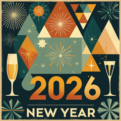 Art Deco New Year 2026 Celebration