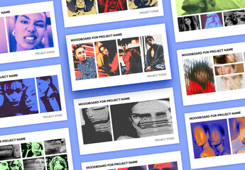 Set of Minimal Moodboard Layouts