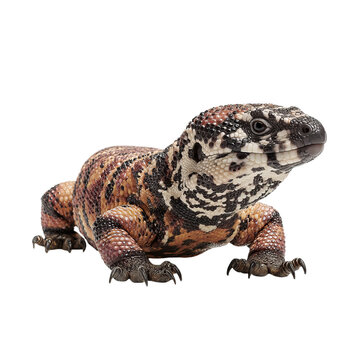 Png of chuckwalla lizard isolated on transparent background, a reptile with a flattened body and loose folds of skin