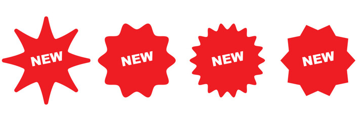 sale price stickers and labels, star and rosette, sunburst, callout and splash, stamp and tag badges.