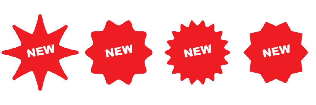 sale price stickers and labels, star and rosette, sunburst, callout and splash, stamp and tag badges.