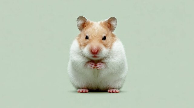 Adorable Hamster Portrait - A Cute and Cuddly Rodent Friend.