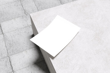 A4 Flayer Mockup Blank