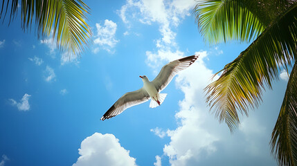 seagull in the sky