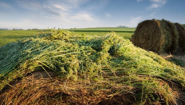 Alfalfa Hay For Animal Feed Or Mulch