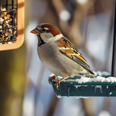 sparrow on a branch