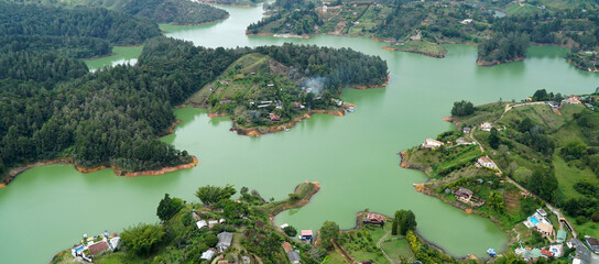 Guatape Town from La Piedra, Medellin, Colombia