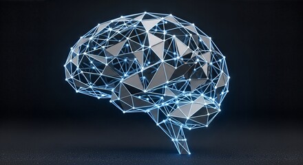 Digital Brain Network Artificial Intelligence Concept.