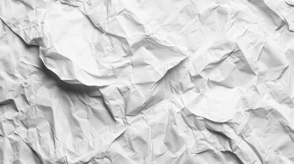 Obraz premium White wrinkled paper surface close-up texture background
