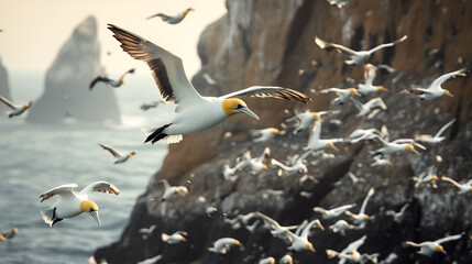seagulls on the beach