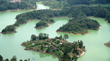 Guatape Town from La Piedra, Medellin, Colombia
