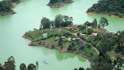 Guatape Town from La Piedra, Medellin, Colombia