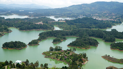 Guatape Town from La Piedra, Medellin, Colombia