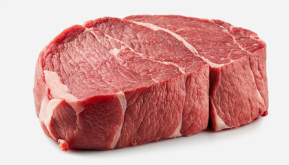 Raw cooked meat steak sliced and salt added served on the black table
6