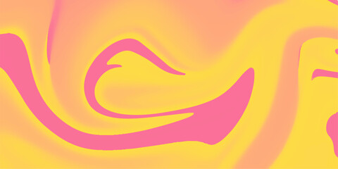 Obraz premium Abstract colorful vector wave illustration with light texture and orange, yellow, red, and pink curve patterns