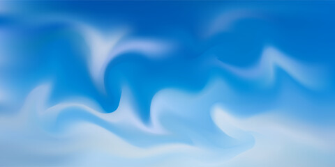 Winter Blue Gradient Background. Christmas blue white snowy landscape bg. Fluid wave soft transitions. vector eps10