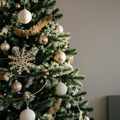 Merry Christmas and New Year holidays background.