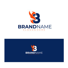 a bold letter B combined with a dynamic flame-shaped bird, creating a strong and modern brand symbo
