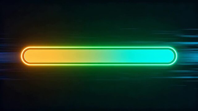 neon glowing horizontal bar