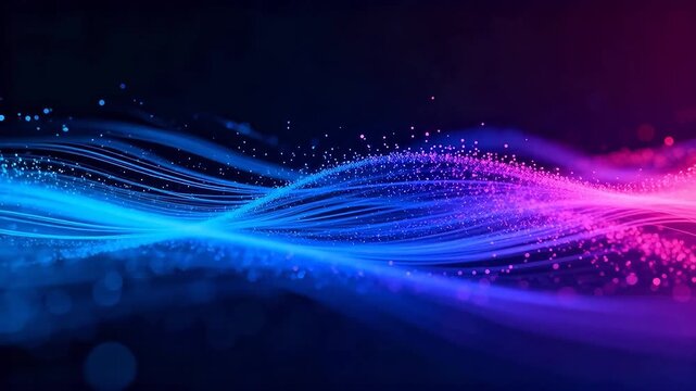 Abstract colorful wave patterns