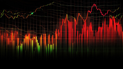 business digital stock market trading chart background 