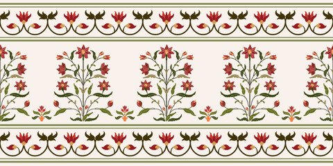 Vector Hand drawn colourful geometric flowers Motifs African boho paisley, seamless patterns with floral for fabric Ethnic Indian Pattern, textiles, clothing, wrapping paper, backdrop, banner.
