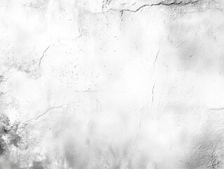 A white wall with cracks and textures showing an aged surface creating a distressed background image effect.