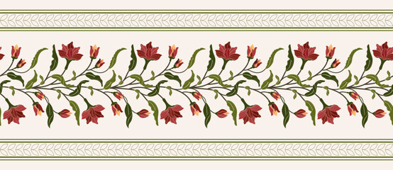 Vector Hand drawn colourful geometric flowers Motifs African boho paisley, seamless patterns with floral for fabric Ethnic Indian Pattern, textiles, clothing, wrapping paper, backdrop, banner.
