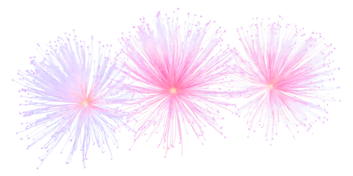 Abstract Floral Symphony: A captivating display of stylized flowers in soft, pastel hues bursts forth, evoking a sense of delicate beauty and ethereal wonder.