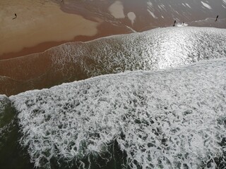 Lacanau et surf vu du ciel