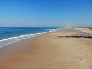 Lacanau et surf vu du ciel