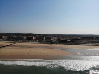 Lacanau et surf vu du ciel